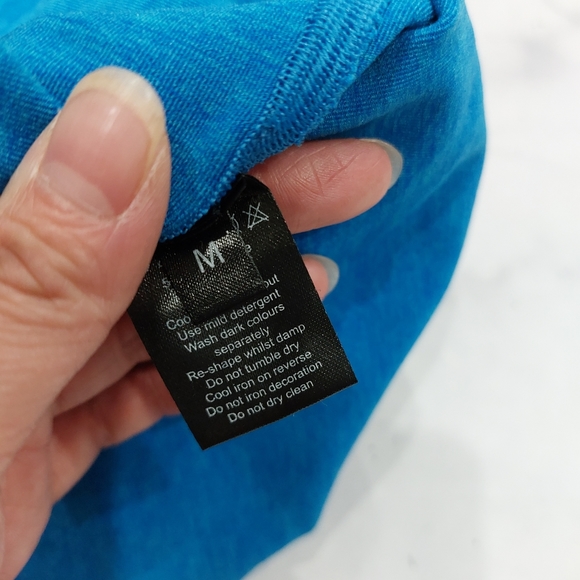 Alphalete Blue Seamless Biker Shorts Medium - Picture 8 of 8
